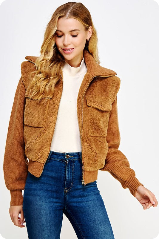 Amy Teddy Knit Jacket