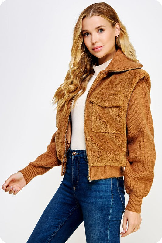 Amy Teddy Knit Jacket