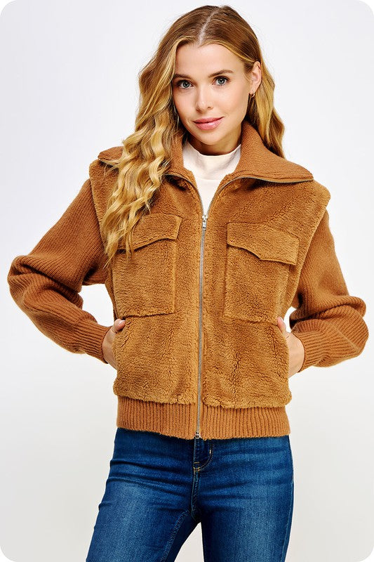 Amy Teddy Knit Jacket