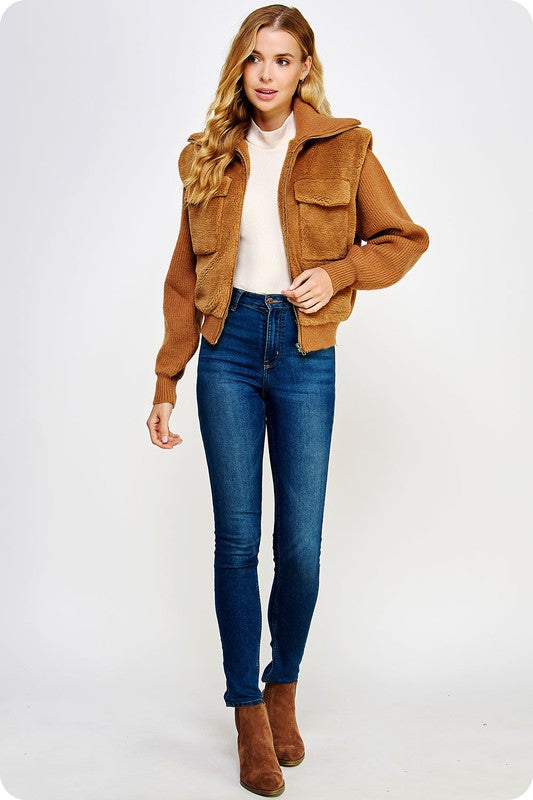 Amy Teddy Knit Jacket