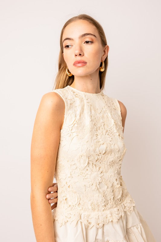 Lulu Sleeveless Crochet Dress