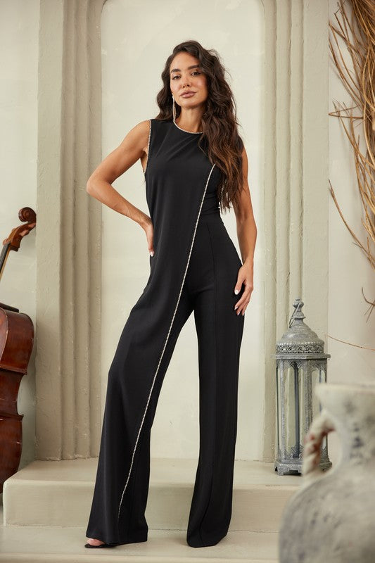 Nora Studded Edge Detail Jumpsuit