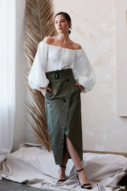 Tory Off the Shoulder Corset Top