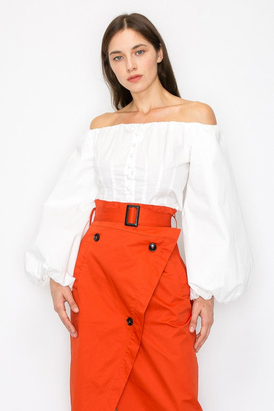 Tory Off the Shoulder Corset Top