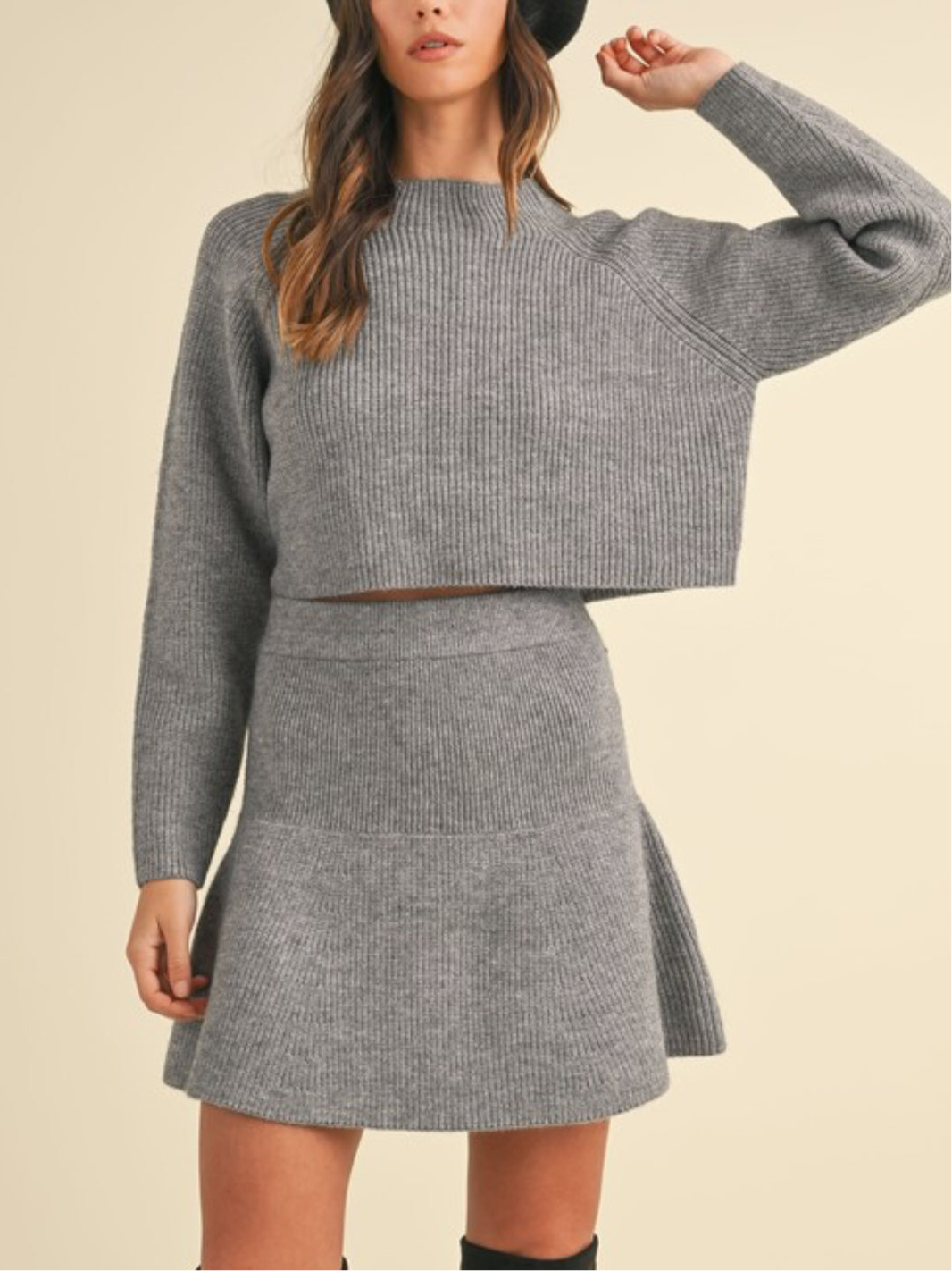 Dana Sweater and Flare skirt Set