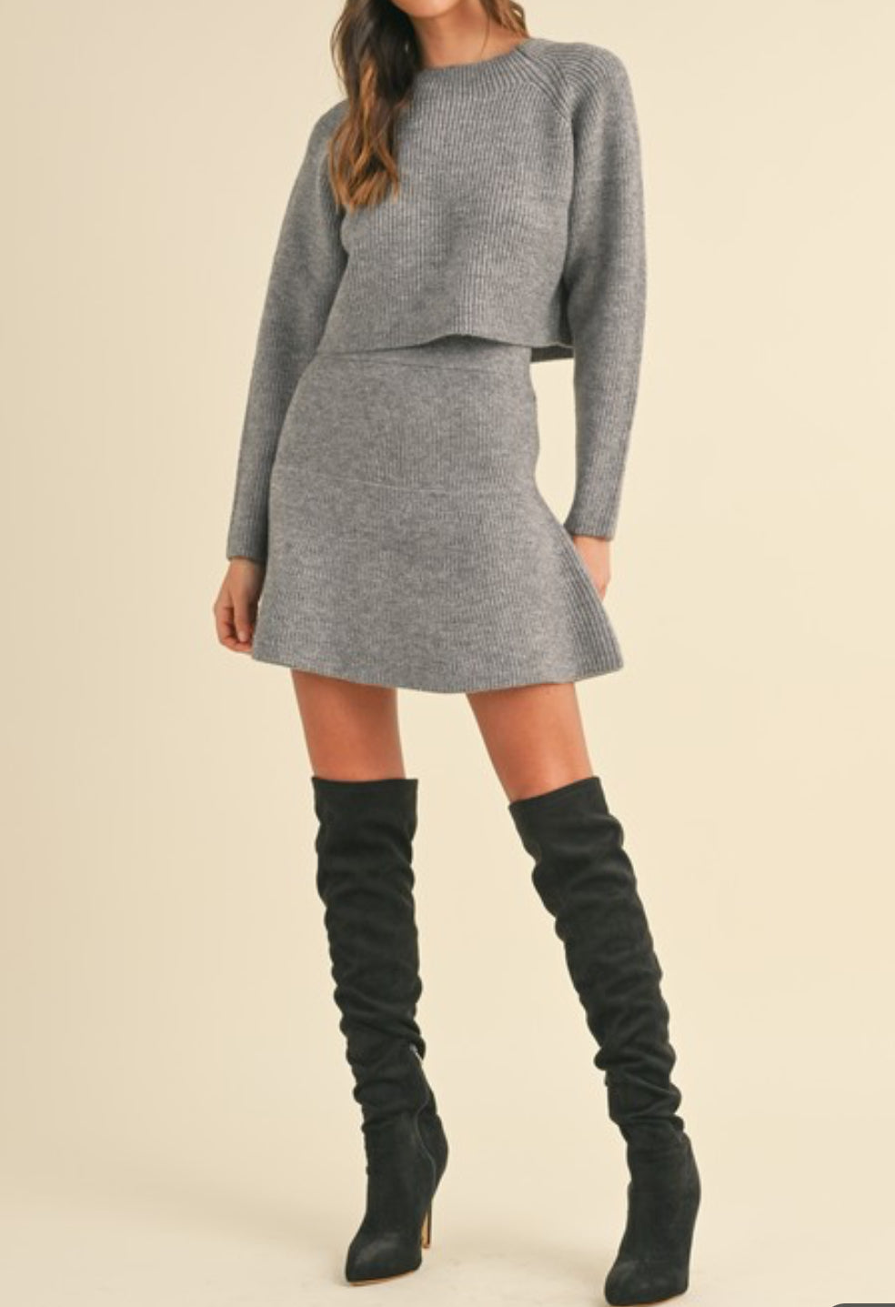 Dana Sweater and Flare skirt Set