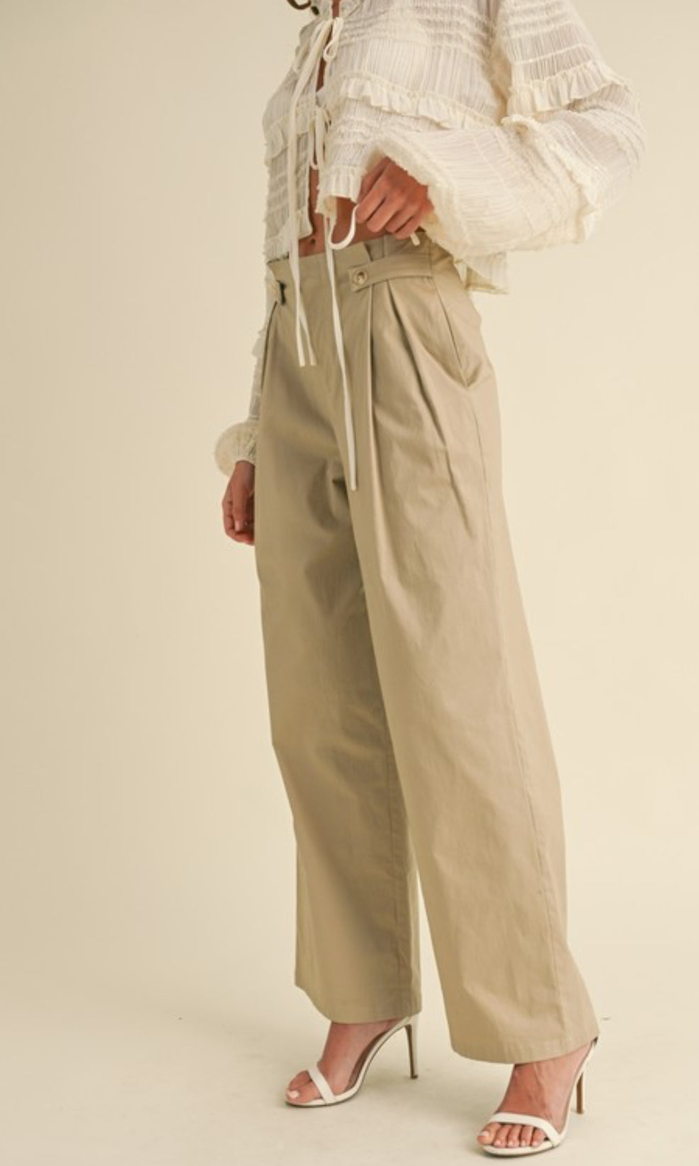 Sarah High Waist Wide Leg Pants