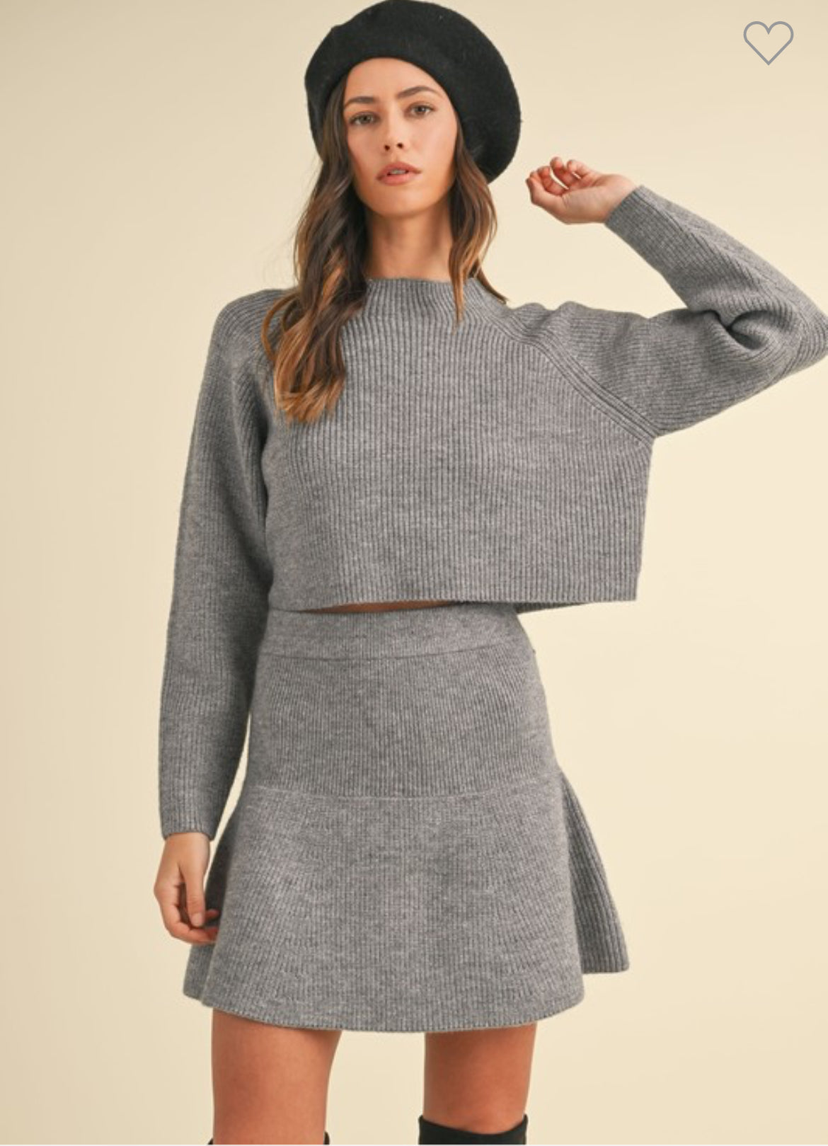 Dana Sweater and Flare skirt Set