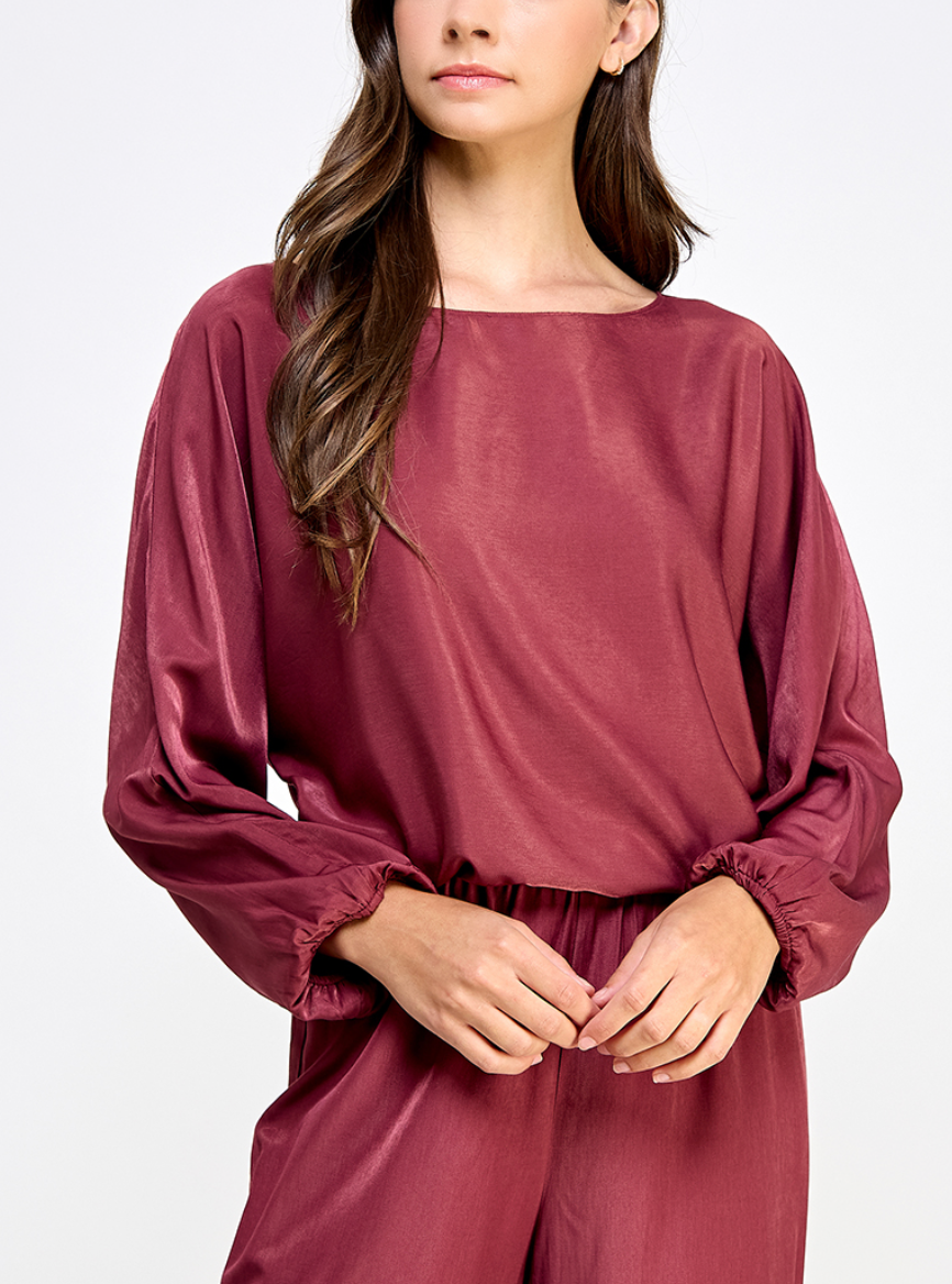 Ranah Blouse with Elastic Cuff Sleeves