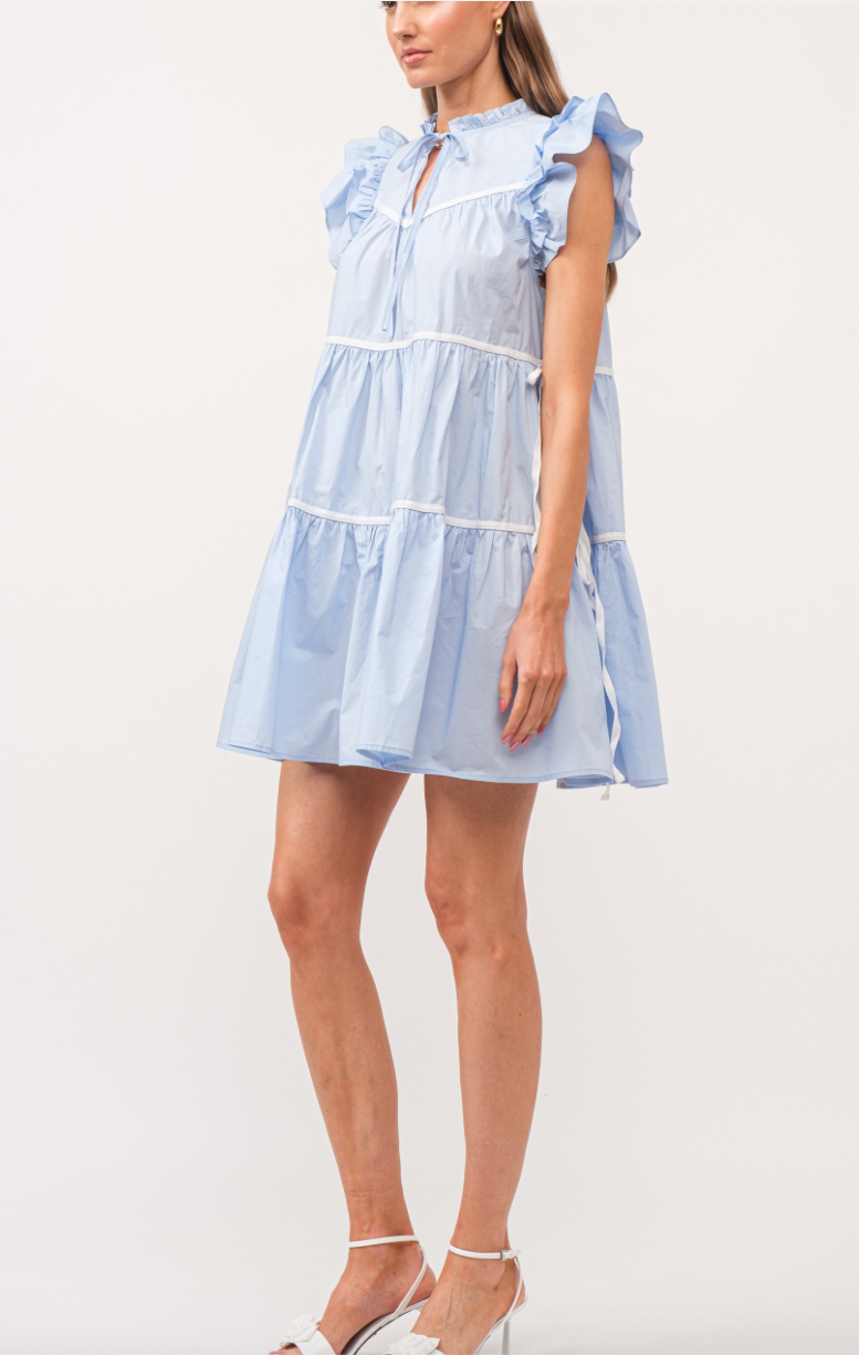 Lena Sleeveless Tiered Dress