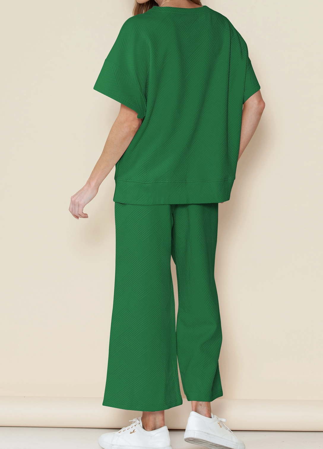 Loose Fit T Shirt and Drawstring Pants Loungwear