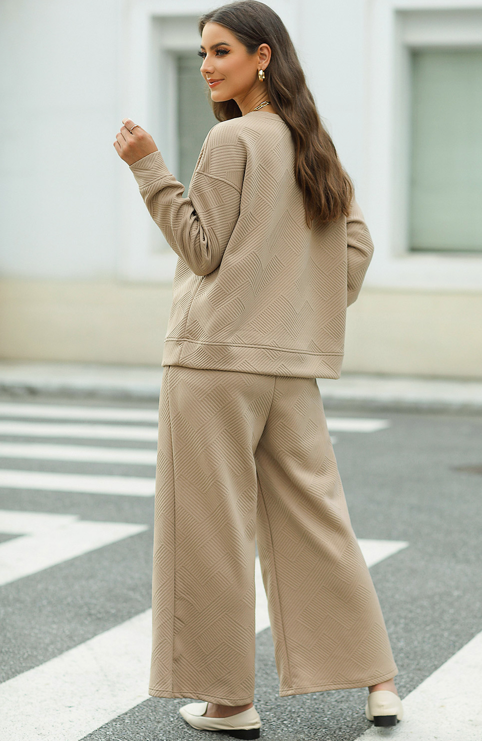 Loose Textured Slouchy Loungewear