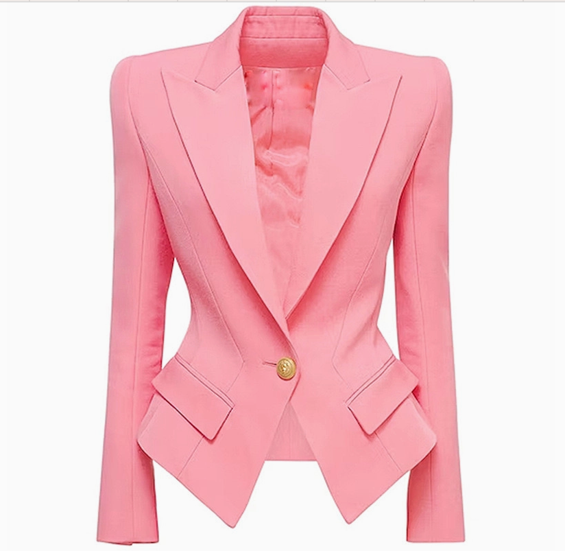 Elegant Button Slim Fit Blazer`