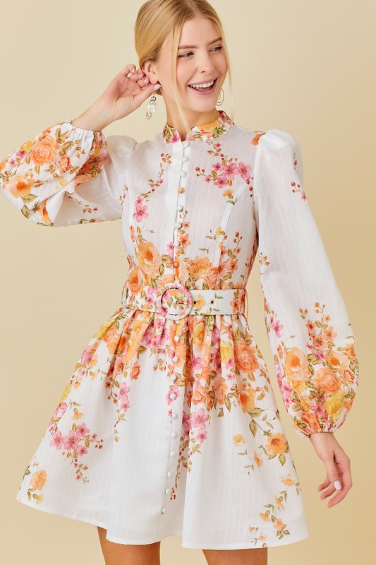 Amy Floral Print Dress