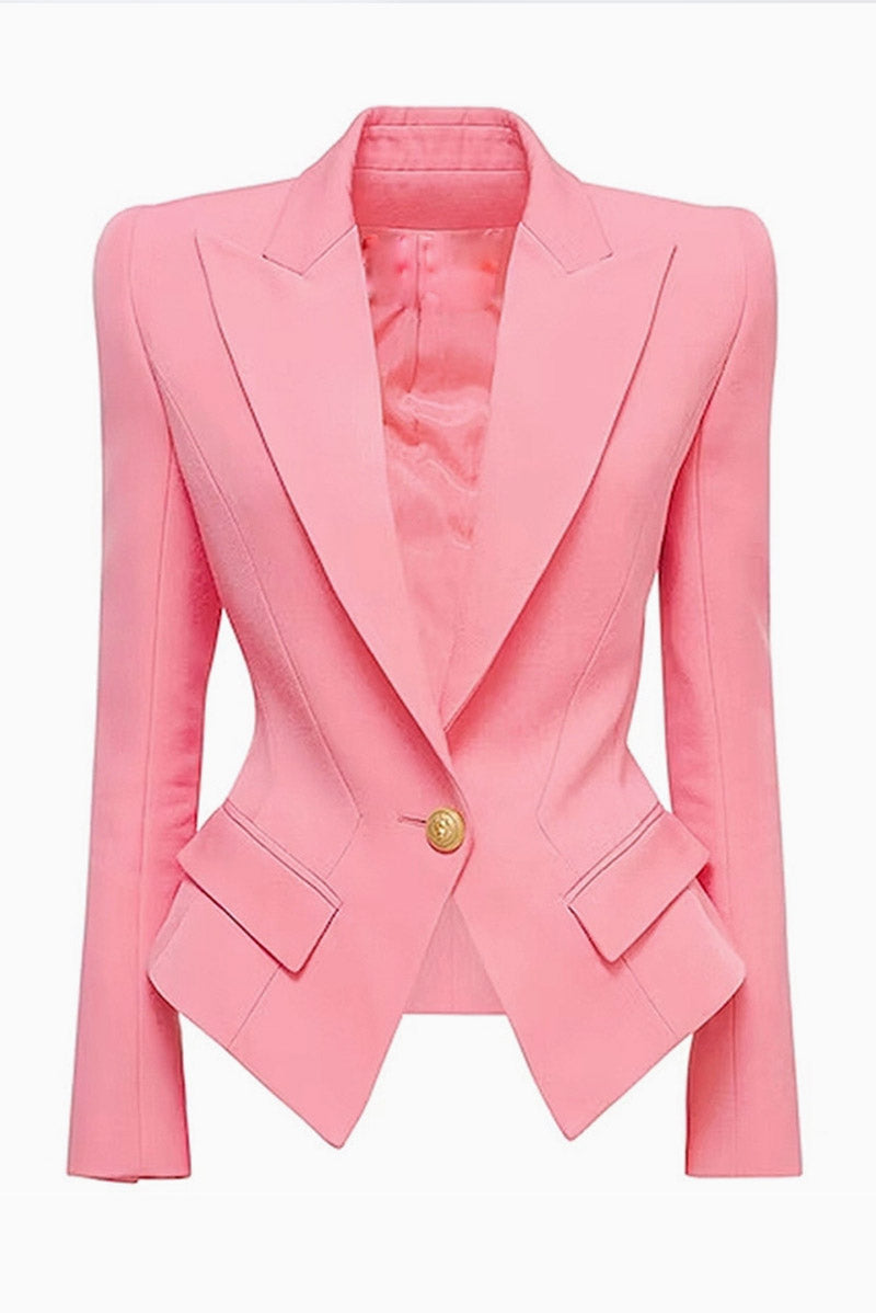 Elegant Button Slim Fit Blazer`