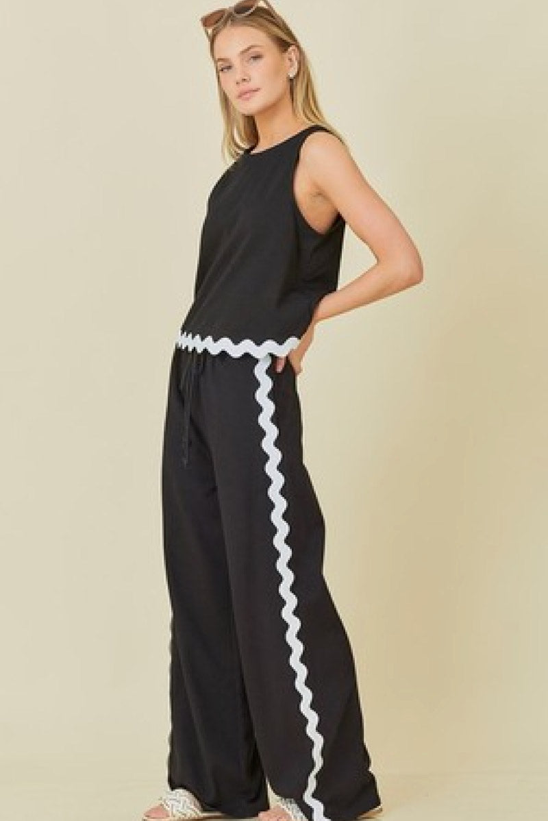 Wide Leg Loungewear Set